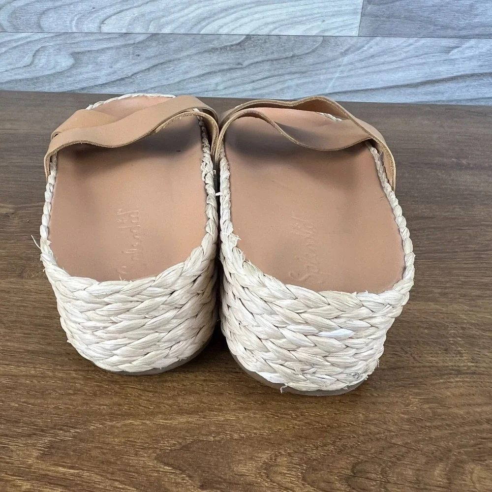 Splendid Becki Platform Espadrille Sandals Womens Size US 9 Brown Casual Slip On
